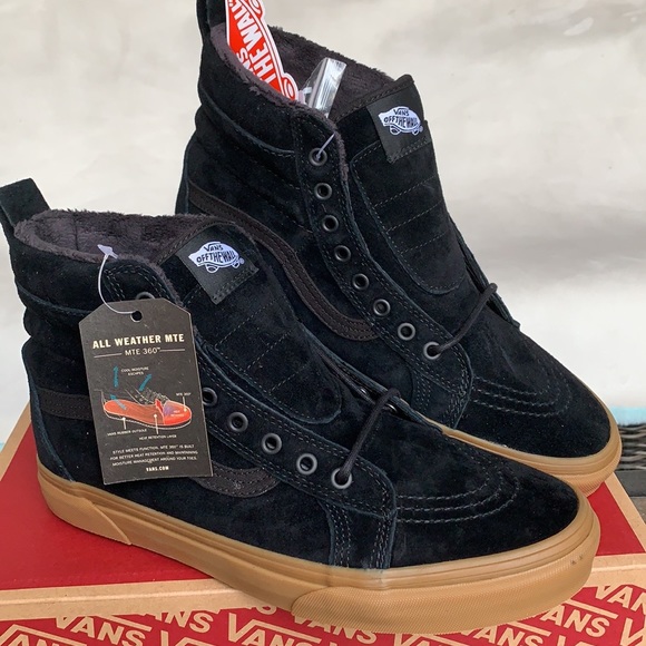 VANS SK8-HI MTE BLACK/GUM WMNS - Picture 8 of 16